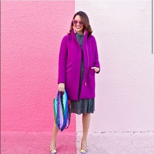 EUC J. Crew Stadium Cloth Wool Cocoon Coat 00